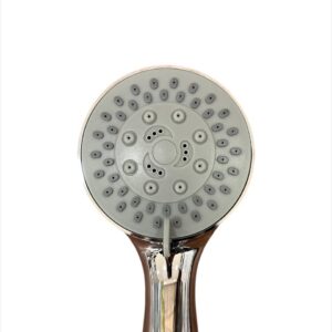 Ducha teléfono con manguera flexometálica y soporte cromado
