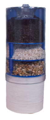 Cartucho para filtro carbón activado y piedras minerales corto 7"