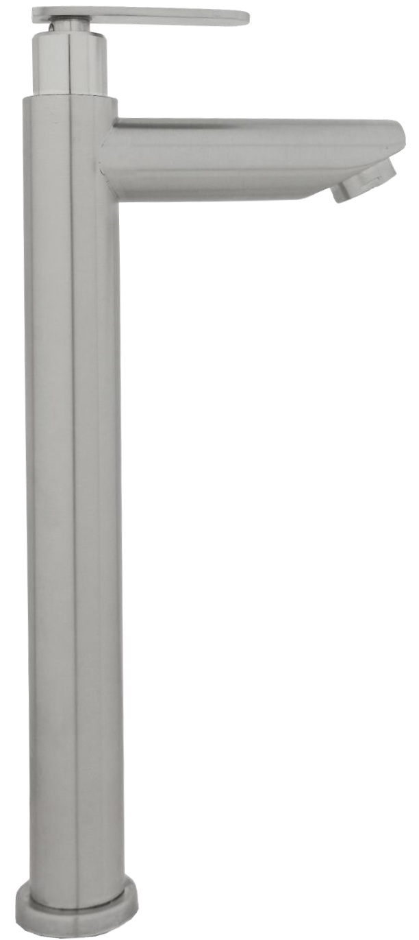 Llave Lavamanos Agua Fría Cylinder Satín Alto