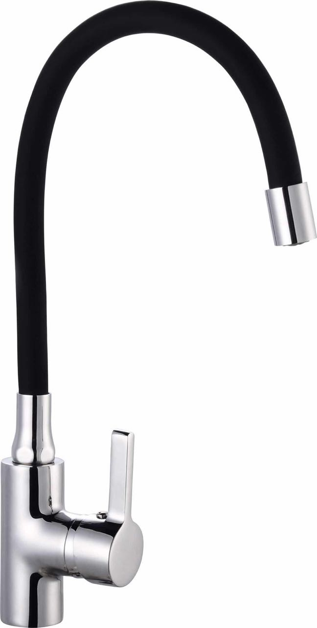 Monomando Lavaplato Cuello Flexible Negro